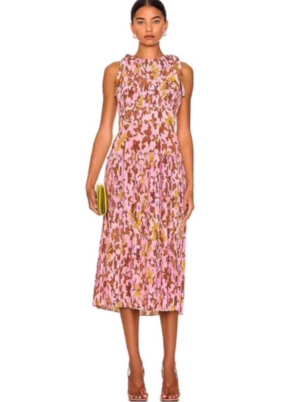 Ulla Johnson Amalthea 100% Silk Dress Pre Fall 2022 4